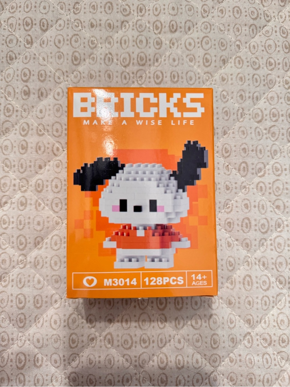 Pochacco Sanrio bricks Building blocks 128 pieces - Orange